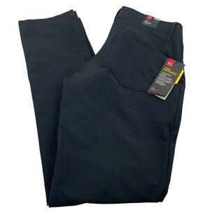 New With Tags Under Armour Cold Gear Black Fitted Pants size 6 Golf Athletic